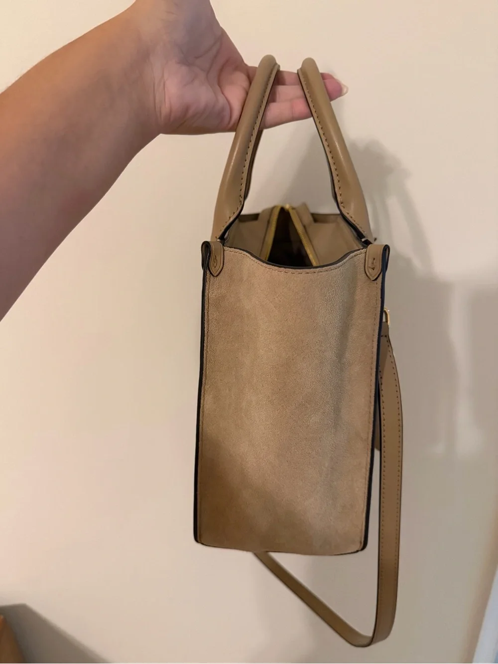 NWT MICHAEL Michael Kors Kris Medium Satchel in Camel